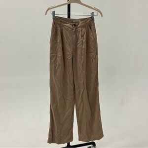Reformation Brown Wide-Leg Pants